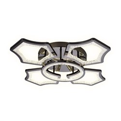 Ambrella Потолочный светодиодный светильник с пультом FA576/4+1 DCH черный хром 106W 620*620*120 (ПДУ РАДИО 2.4G) FA576 - фото 96071
