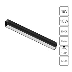 Arte Lamp A1168PL-1BK СВЕТИЛЬНИК ПОТОЛОЧНЫЙ RAPID 48В 15Вт 800лм 3000К 90+ 120° A1168PL-1BK - фото 96157