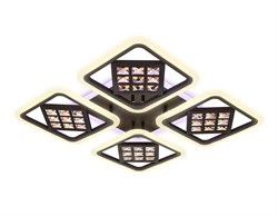 Ambrella Потолочный светодиодный светильник с пультом FA287/4 CF/TI кофе/янтарь 116W 750*750*80 (ПДУ РАДИО 2.4G) FA287 - фото 96224