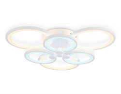 Ambrella Светильник потолочный светодиодный с пультом FA4085/3+3 WH белый 100W 3000K+6400K/4200K/6400K+3000K 620*570*120 (ПДУ ИК) FA4085 - фото 96277