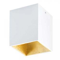 Eglo Светильник LED потолочный POLASSO, 1х3,3W (LED), 100X100, белый, золотой 94498 - фото 96496