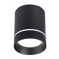 ST LUCE  ST115.432.07 Светильник потолочный Черный LED 1*7W 3000K 490Lm Ra>90 120о IP20 D79xH100 170-240V ST115.432.07 - фото 96507