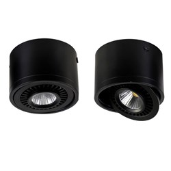 Favourite Reflector Черный Светильник потолочный 85-265V, 4000-4200K, 960 Lm, Ra>80, 1*LED*12W, IP21 1779-1C - фото 96841