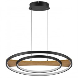Lightstar 723227 Люстра LODI LED 43W 3440LM ЧЕРНЫЙ/ДЕРЕВО 3000K 723227 - фото 97028