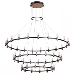 Odeon Light 5009/204L L-VISION ODL23 387 матовый черный/ ант.бронза/белый/металл/акрил Люстра LED 204W 4000K 4000Лм CANDEL 5009/204L - фото 97149