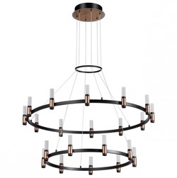 Odeon Light 5009/98L L-VISION ODL23 387 матовый черный/ ант.бронза/белый/металл/акрил Люстра LED 98W 4000K 2500Лм CANDEL 5009/98L - фото 97184