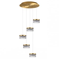 Odeon Light 5032/30L L-VISION ODL24 античн.бронза/металл/акрил Люстра LED 30W 4000K 1958лм FIVRE 5032/30L - фото 97219