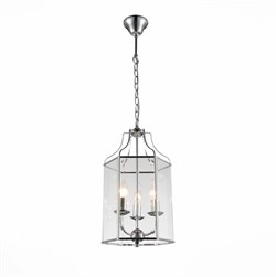 ST LUCE SL228.103.03 Люстра подвесная  Хром/Прозрачный E14 3*40W SL228.103.03 - фото 97248