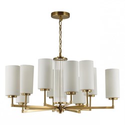 Odeon Light 4990/10 HALL ODL23 000 матов. золотой/белый/стекло Люстра E27 10*40W KASALI 4990/10 - фото 97319