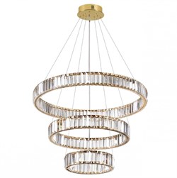 Odeon Light 5015/88L L-VISION ODL23 427 золотой/прозрачный металл/хрусталь Люстра LED 88W 4000K 10200Лм VEKIA 5015/88L - фото 97414