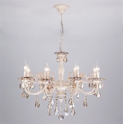 Eurosvet Люстра с тонированным хрусталем 3281/8 белый с золотом / тонированный хрусталь 00000063383 - фото 97541