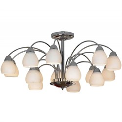 Lussole S.R.L Металл Хром /  Стекло Люстра E27 10W GRLSF-2403-15 - фото 97964