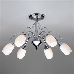 Eurosvet Потолочная люстра с плафонами 22080/6 хром 00000055941 - фото 97998