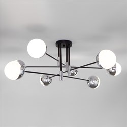 Eurosvet Потолочная люстра в стиле лофт 70129/8 хром a057082 - фото 98059