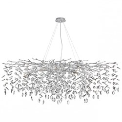 Odeon Light 4970/14 HALL ODL24 523 матов.серебристый/алюмин./хрусталь Люстра G9 14*40W DELICA 4970/14 - фото 98110