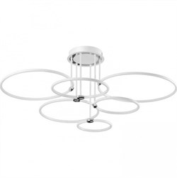 Lumion 5282/99CL LEDIO LN23 белый, хром Люстра потолочная LED 156W 9899Лм 3000-6000K с пультом ДУ 220V URSULA 5282/99CL - фото 98214