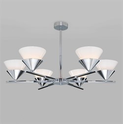 Eurosvet ПОТОЛОЧНАЯ ЛЮСТРА С ПЛАФОНАМИ 70138/6 хром a057599 - фото 98225