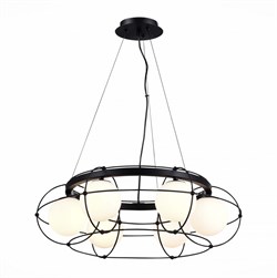ST LUCE SL1189.403.06 Люстра подвесная Черный/Опал G9 6*5W SL1189.403.06 - фото 98230