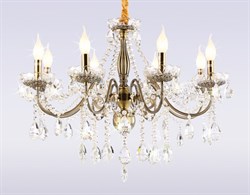 Ambrella Подвесная люстра с хрусталем TR4950/8 SB/CL бронза/прозрачный E14/8 max 40W D620*585 TR4950 - фото 98280