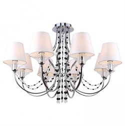 Lussole LGO Металл Хром /  Ткань/стекло Люстра E14 40W LSP-8081 - фото 98290