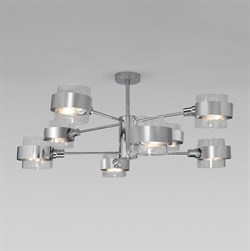 Eurosvet Потолочная люстра со стеклянными плафонами 70127/8 хром a056958 - фото 98373