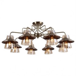 Lussole LGO Металл Бронзовый /  Стекло Люстра E14 GRLSP-8079 - фото 98385