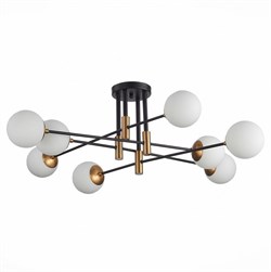 ST Luce SL1203.402.08 Люстра потолочная Бронза,Черный/Белый E27 8*40W SL1203.402.08 - фото 98444