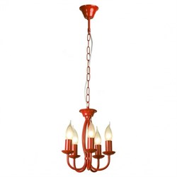 Lussole LGO Металл Красный /  Без плафона Люстра E14 60W LSP-9915 - фото 98530