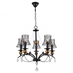 Lussole LGO Металл Черный /  Металл Люстра E14 40W LSP-8103 - фото 98549