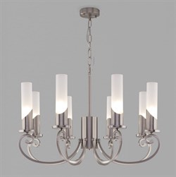 Eurosvet Классическая подвесная люстра 60117/8 никель a050019 - фото 98562
