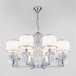 Eurosvet Подвесная люстра с абажурами 10099/8 хром a056962 - фото 98614