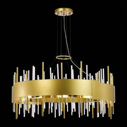 ST LUCE SL1633.203.16 Люстра подвесная Матовое золото/Матовое золото,Прозрачный E14 16*40W SL1633.203.16 - фото 98669