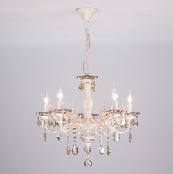 Eurosvet Люстра с тонированным хрусталем 3281/5 белый с золотом / тонированный хрусталь 00000063382 - фото 98984