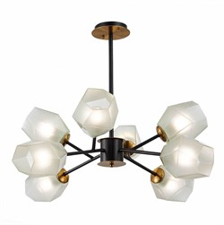 Evoluce SLE205102-08 люстра потолочная Латунь, чёрный / белый E27 8*60W SLE205102-08 - фото 99059