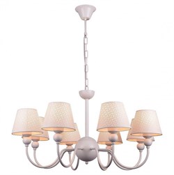 Lussole LGO Металл Белый /  Ткань Люстра E27 40W LSP-8033 - фото 99060