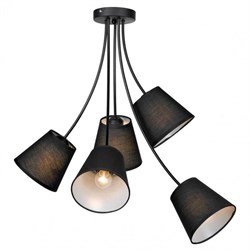 Lussole LGO Металл Черный /  Ткань Черный Люстра Е27 10W LSP-8266 - фото 99228