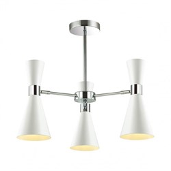 Lumion 3661/3C LN18 000 хром/матовый белый Люстра потолочная E14 3*60W 220V QUINN 3661/3C - фото 99326