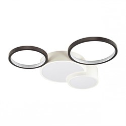 Lumion 5253/64CL LEDIO LN23 белый, черный Люстра потолочная диммир. с ДУ LED 64W 4224Лм 220V NORBERT 5253/64CL - фото 99685