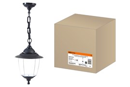 TDM Светильник Прага Эл-11-70 60 Вт Е27 подвесной черный, прозрачный плафон SQ0330-0528