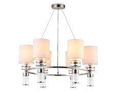 Ambrella Светильник подвесной LH71291/6 SN/WH никель/белый E14/6 max 40W D680*730 LH71291