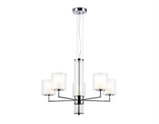 Ambrella Светильник подвесной LH56001/5 СH/FR хром/белый матовый E14*5 max 40W D640*1260 LH56001