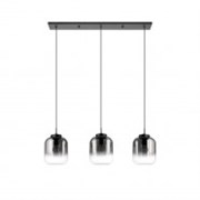 Eglo 390104 Подвесной светильник HL/3 E27 black/black-transp.'BULCIAGO' 390104