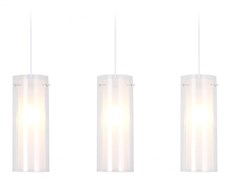 Ambrella Подвесной светильник TR3675/3 CH/CL/FR хром/прозрачный/белый матовый E14/3 max 40W 640*110*900 TR3675