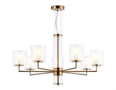 Ambrella Светильник подвесной LH56013/7 BS/FR латунь/белый матовый E14*7 max 40W D790*1260 LH56013