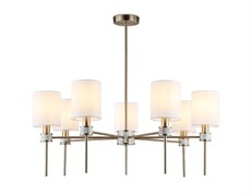 Ambrella Светильник подвесной LH72373/7 DBS/WH темная латунь/белый E14/7 max 40W D840*720 LH72373