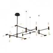 ST LUCE SL1216.403.16 Светильник подвесной Черный/Белый G9 16*5W 4000K SL1216.403.16