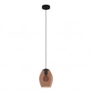 Eglo 390159 Подвесной светильник HL/1 E27 black/brown-transp.'ESTANYS 1 390159