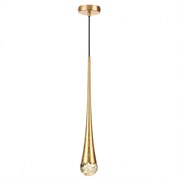 Odeon Light 4278/1 L-VISION ODL21 113 прозрачн/золот фольг-ние Подвесной светильник IP20 GU10 LED 12W GOTTA 4278/1