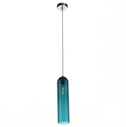 ST Luce SL1145.183.01 Светильник подвесной Хром/Голубой E27 1*60W SL1145.183.01
