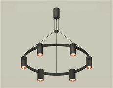 Ambrella Комплект подвесного светильника XB9022153/6 SBK/PPG черный песок/золото розовое полированное MR16 GU5.3 (С9022, N6114) XB9022153